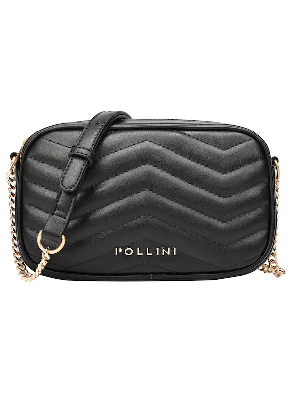 Textura suave y elegante del material PU en el bolso Pollini, ideal para un estilo casual.