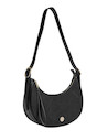 Cartera moderna negra, perfecta para días laborales o académicos.