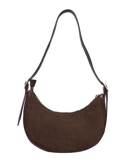 Cartera morada de mujer, dimensiones prácticas de 15 cm x 29 cm x 8 cm, ideal para el día a día.