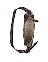 Cartera morada de mujer con correa ajustable, ideal para ocasiones sociales y trabajo.