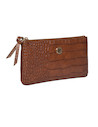 Billetera Pollini con cremallera perimetral y tirador flexible, funcionalidad y elegancia en un solo accesorio.