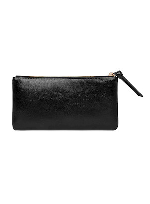 Billetera de mujer Pollini en negro, perfecta para uso diario y organización de tarjetas.