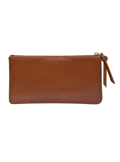 Billetera camel mujer estilo elegante para uso diario