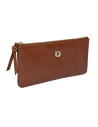 Billetera Pollini camel para mujer, perfecta para organizar hasta 6 tarjetas