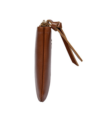 Billetera mujer camel de PU ideal para looks casuales y de oficina