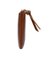 Billetera mujer camel de PU ideal para looks casuales y de oficina