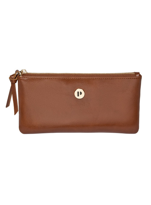Billetera camel mujer estilo elegante para uso diario