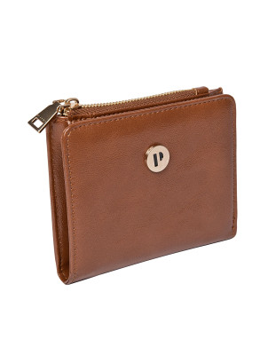 Billetera Pollini en PU con textura lisa, ideal para uso diario.