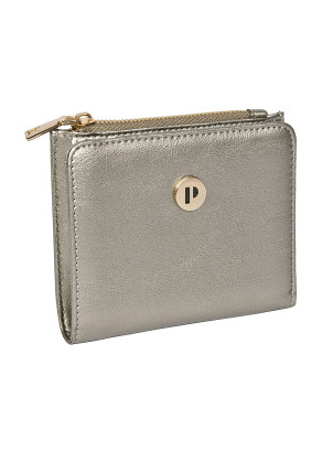 Billetera de PU con silueta cuadrada, perfecta para llevar tarjetas de forma segura.