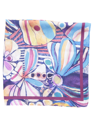 Pañuelo celeste para mujer, estilo casual, recomendado para looks diarios y eventos, material poliéster.