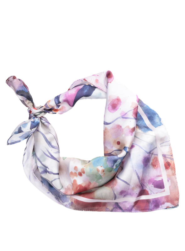 Accesorio rosado para mujer, estilo casual, ideal para complementar outfits, estampado geométrico y floral.